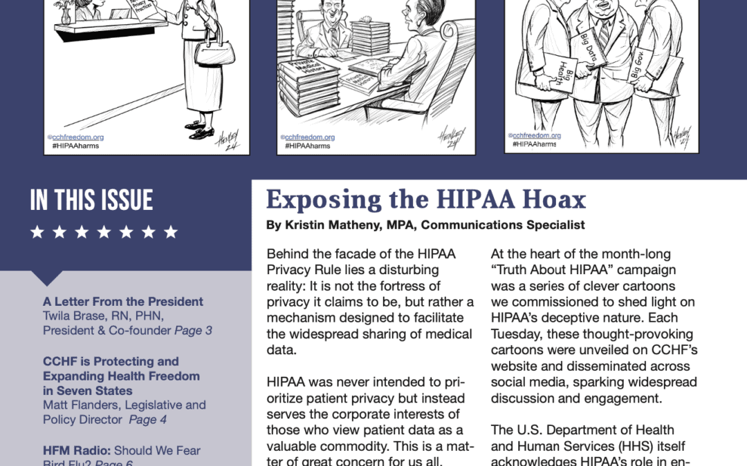 CCHF Health Freedom Watch Q2 2024: Exposing the HIPAA Hoax
